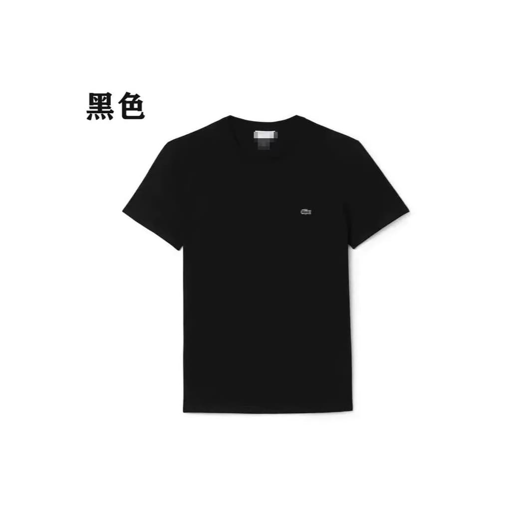 2025 Hot Style Embroidered Color-Block Fish Polo Shirt, Summer Men's Short-Sleeve Tee, Round Neck Casual Light Luxury Short-Sleeve T-Shirt
