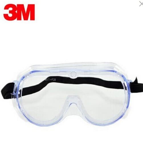 Genuine Anhui Authorized 3M 1621AF Goggles Anti-Fog Anti-Impact Wind and Sand Labor Protection Transparent Wholesale