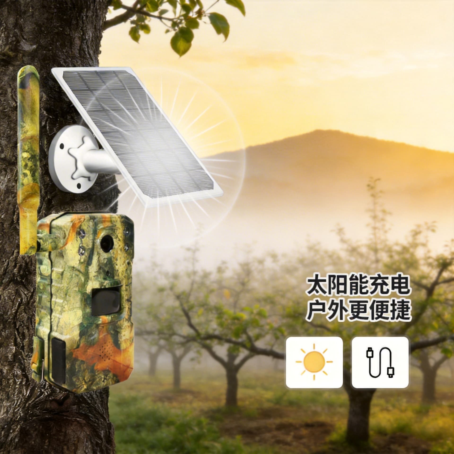 Cross-border Hunting Camera, Scientific Research Orchard Farm Outdoor Field Monitoring Camera, Waterproof IP66 Infrared Night Vision Camera