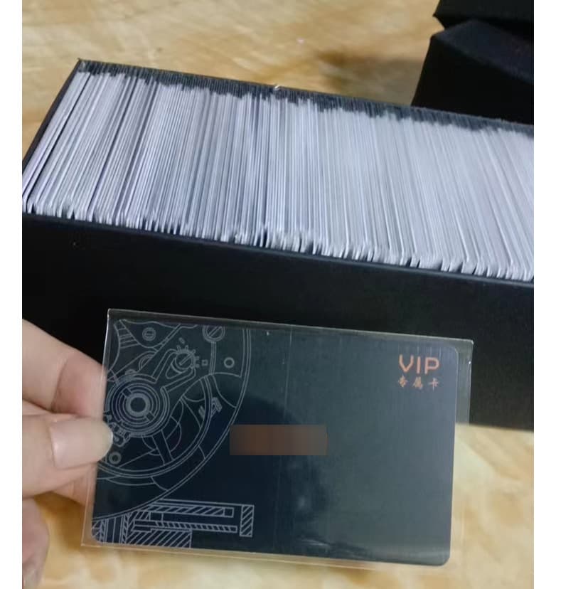 Individually sized PVC card sleeves, watch warranty cards, guarantee cards, rights cards, repair cards, VIP membership cards.
