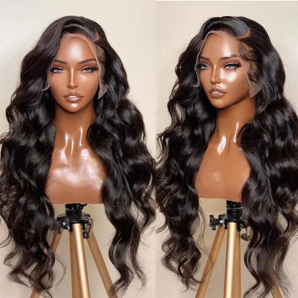 Amazon New Lace Wig Long Curly Big Wave High Temperature Synthetic Fiber Machine-Made Wig Wholesale