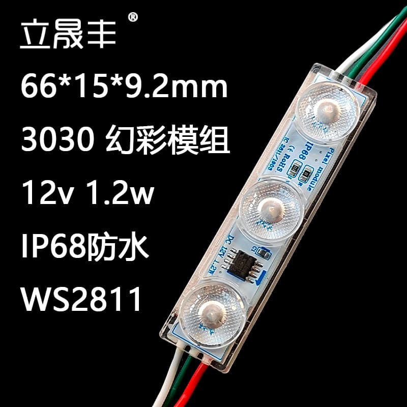 WS2811 RGB Full-Color String Light Module for Outdoor IP68 Waterproof Container Kiosk/Food Cart