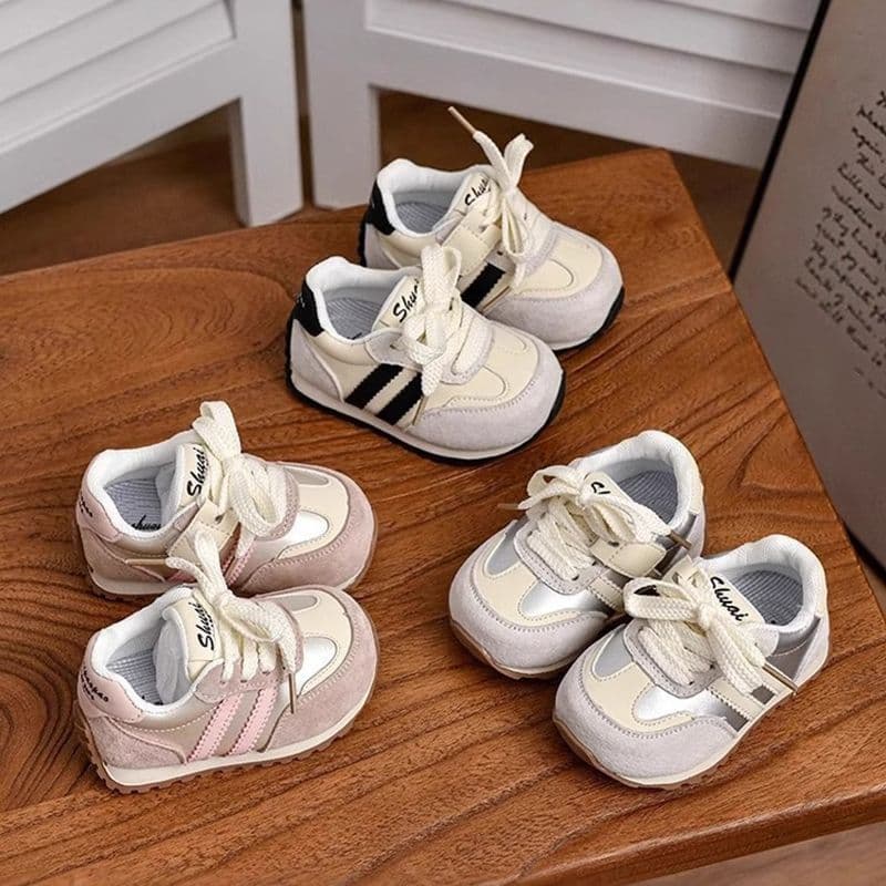 Korean-style Baby Shoes Soft Sole 2025 Spring New Arrival Girls Toddler Walking Shoes Agassi Shoes Boys Sports Shoes