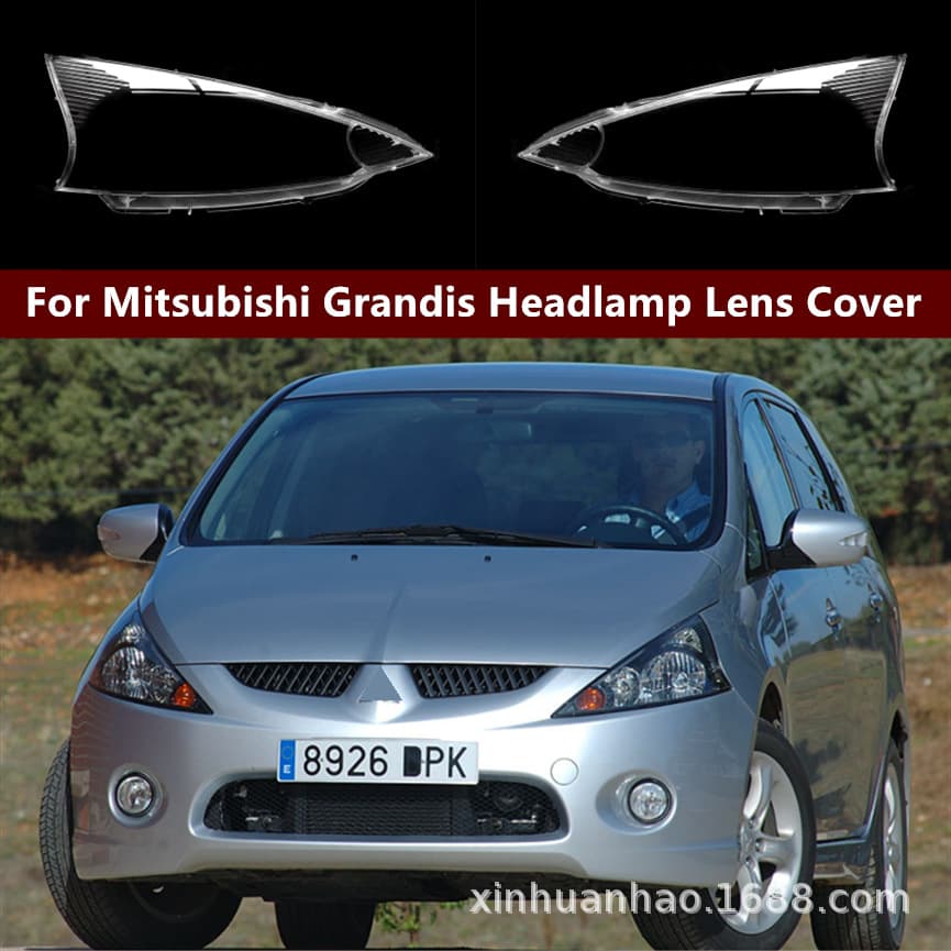 Headlight Lens Cover for Mitsubishi Grandis, Grandis Headlight Cover, Mitsubishi Minivan Grandis