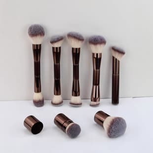 Cross-border 7-Piece Dual-Ended Makeup Brush Set Foundation Brush Powder Brush Blush Brush Contour Brush Makeup Tools