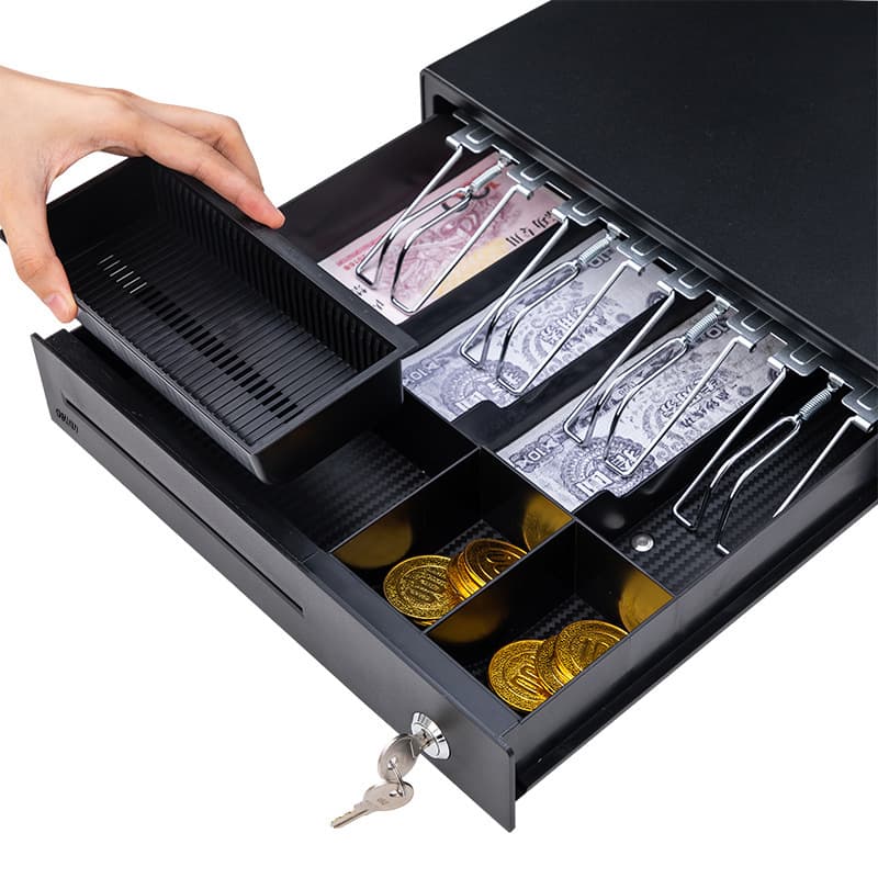 Deli DL-335 cashier equipment cashier box steel supermarket convenience store restaurant special cashier box cashier box