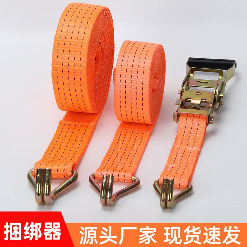 Wholesale Truck Bundling Belt Ratchet Tensioner Double Hook Fastening Cargo Tightening Belt Tension Steel Rope Tightener