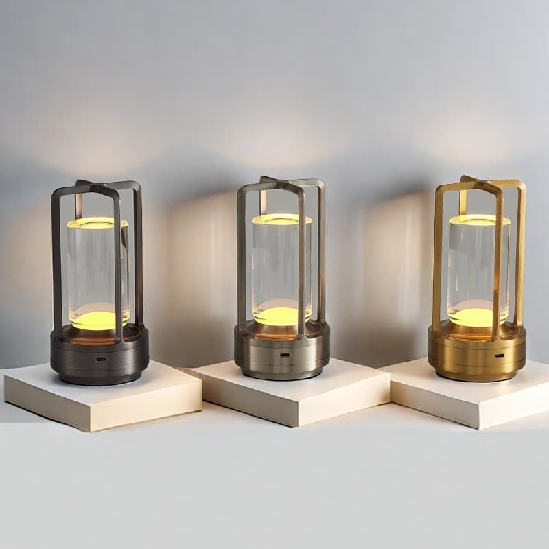 Custom Cross-border Rechargeable Table Lamp Hotel Cafe Bar Romantic Ambient Light Outdoor Camping Portable Night Light