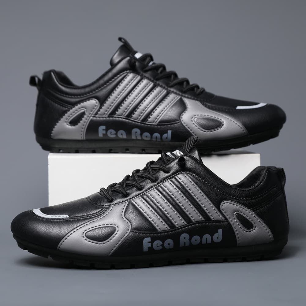 New spring and autumn loafers, mid-heel single shoes, slip-on loafers, comfortable, lightweight, breathable men's sneakers.