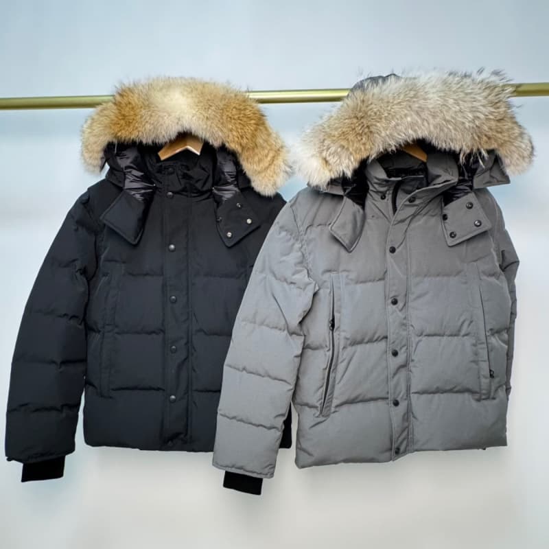 #29 Wyndham parka jacket with fur and badge