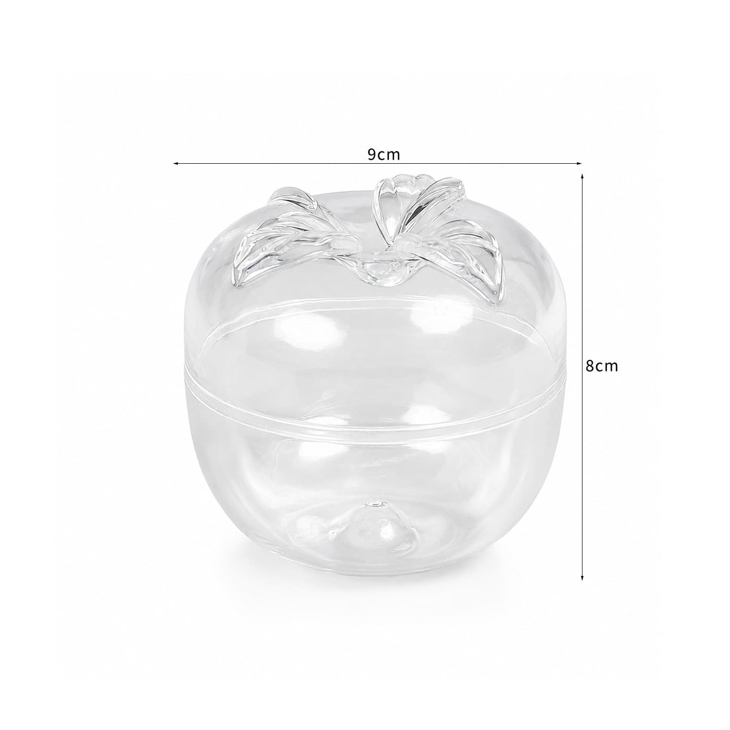 Christmas Apple Cake Packaging Box, Transparent Handheld Gift Box for Apples on Christmas Eve, Dessert Gift Packaging for Baking