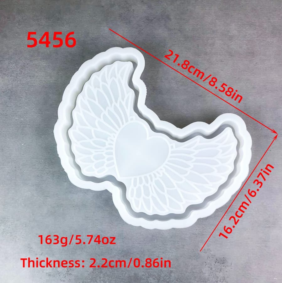 5456 Wings Love Storage Tray Silicone Mold
