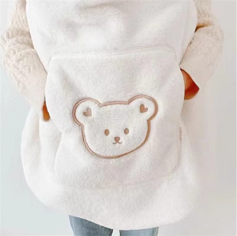 2023 New Style Bear Embroidery Baby Stroller Windproof Cover Blanket Warmth Blanket Portable for Outings