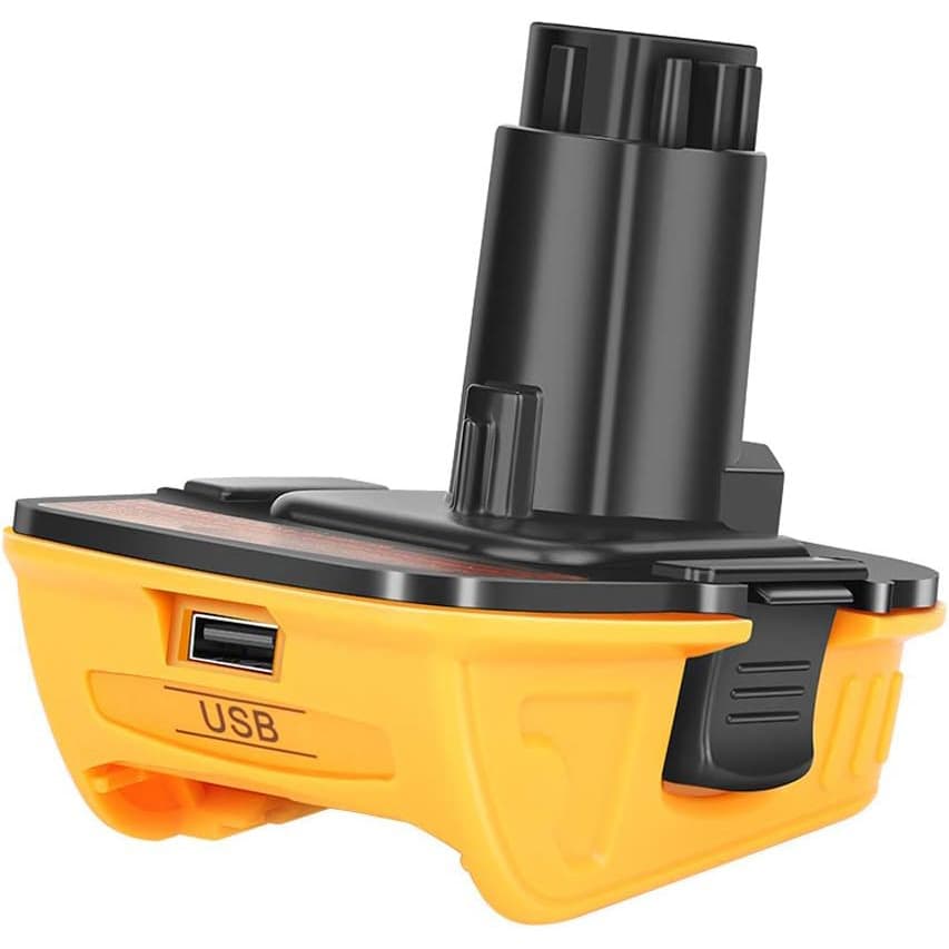 Replacement for DeWalt DCA1820 Power Adapter 20V Lithium Battery to 18V Compatible with iPhone 15/16