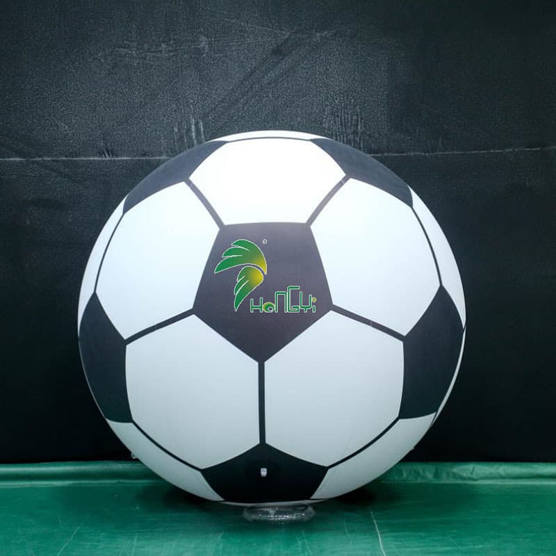 Custom PVC Inflatable Soccer Ball Sports Event Venue Decoration Flying Ball HD Printed Advertising Ball