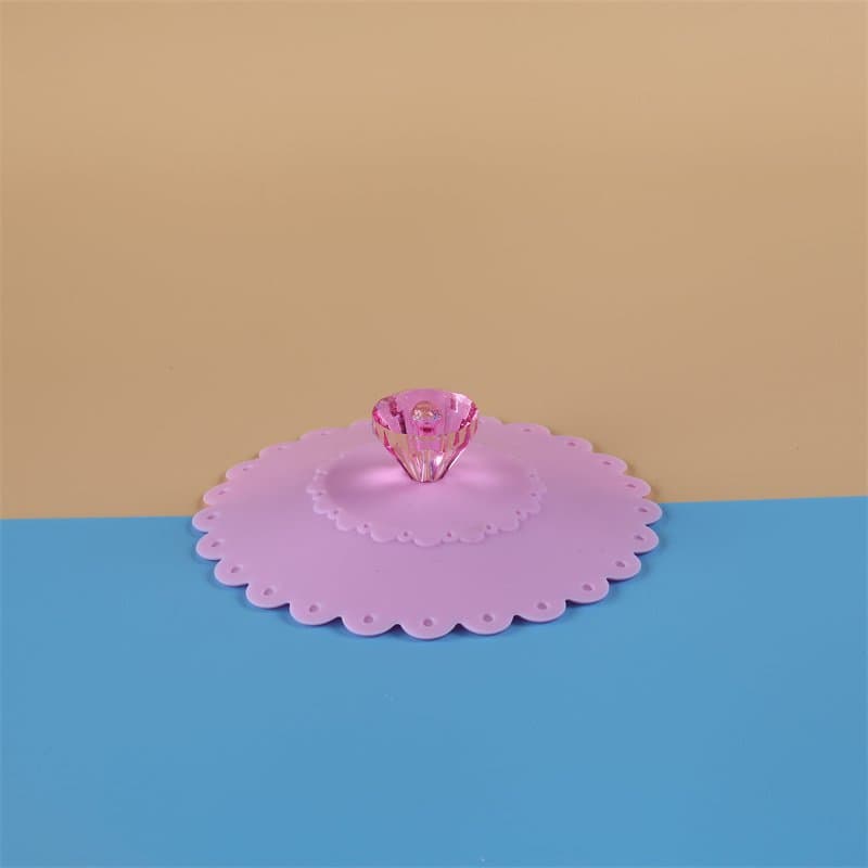 Cuihua Lid Diamond Lid Heat-resistant Silicone Cup Lid Food-grade Silicone Dust Cover Unisex