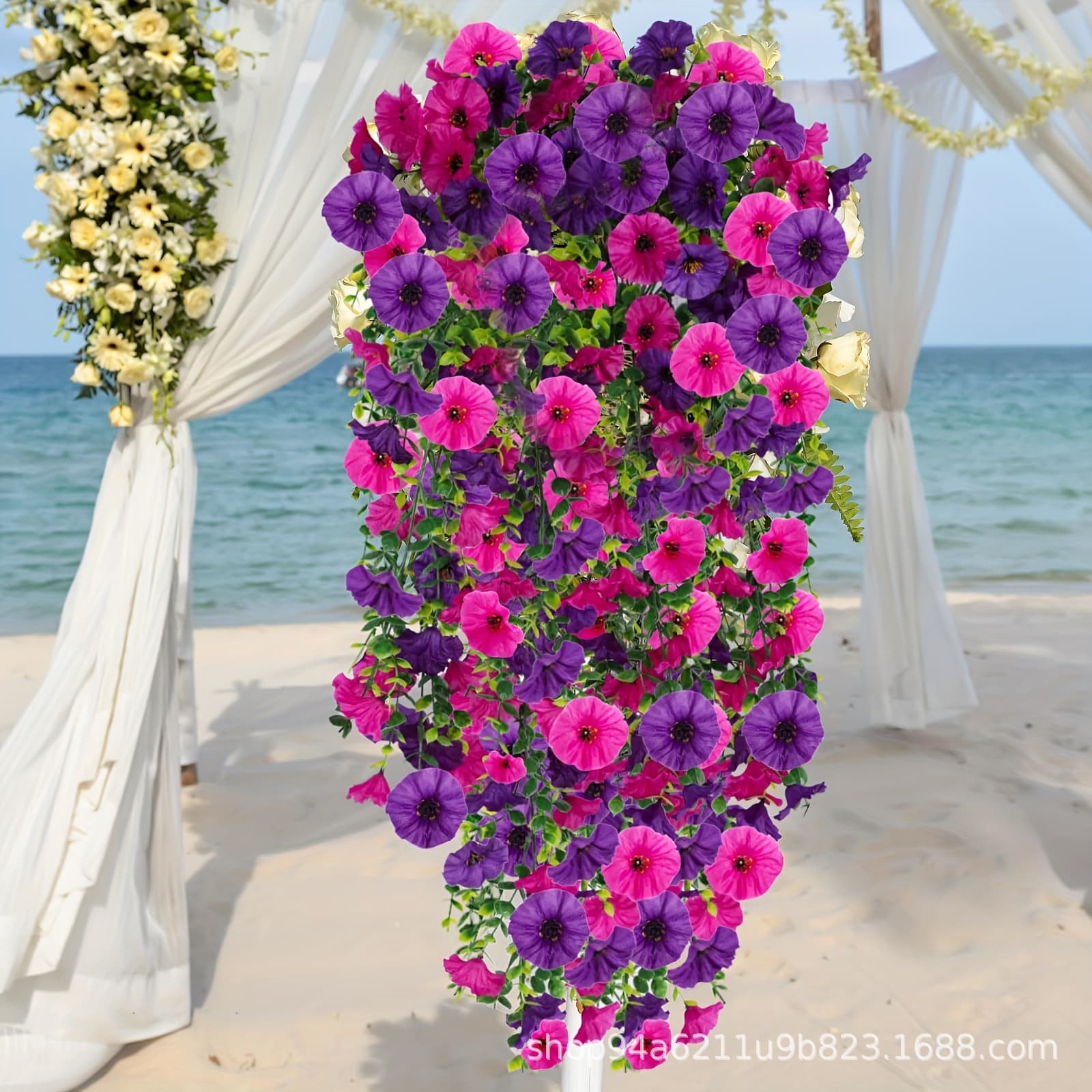 Amazon artificial green plant Eucalyptus wall hanging home outdoor wedding courtyard decoration
