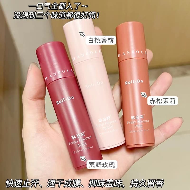 Antiperspirant Roll-on for Underarms, Unisex Fragrant Body Lotion to Combat Sweat Odor, Long-lasting Dryness and Scent with Perfumed Rollerball