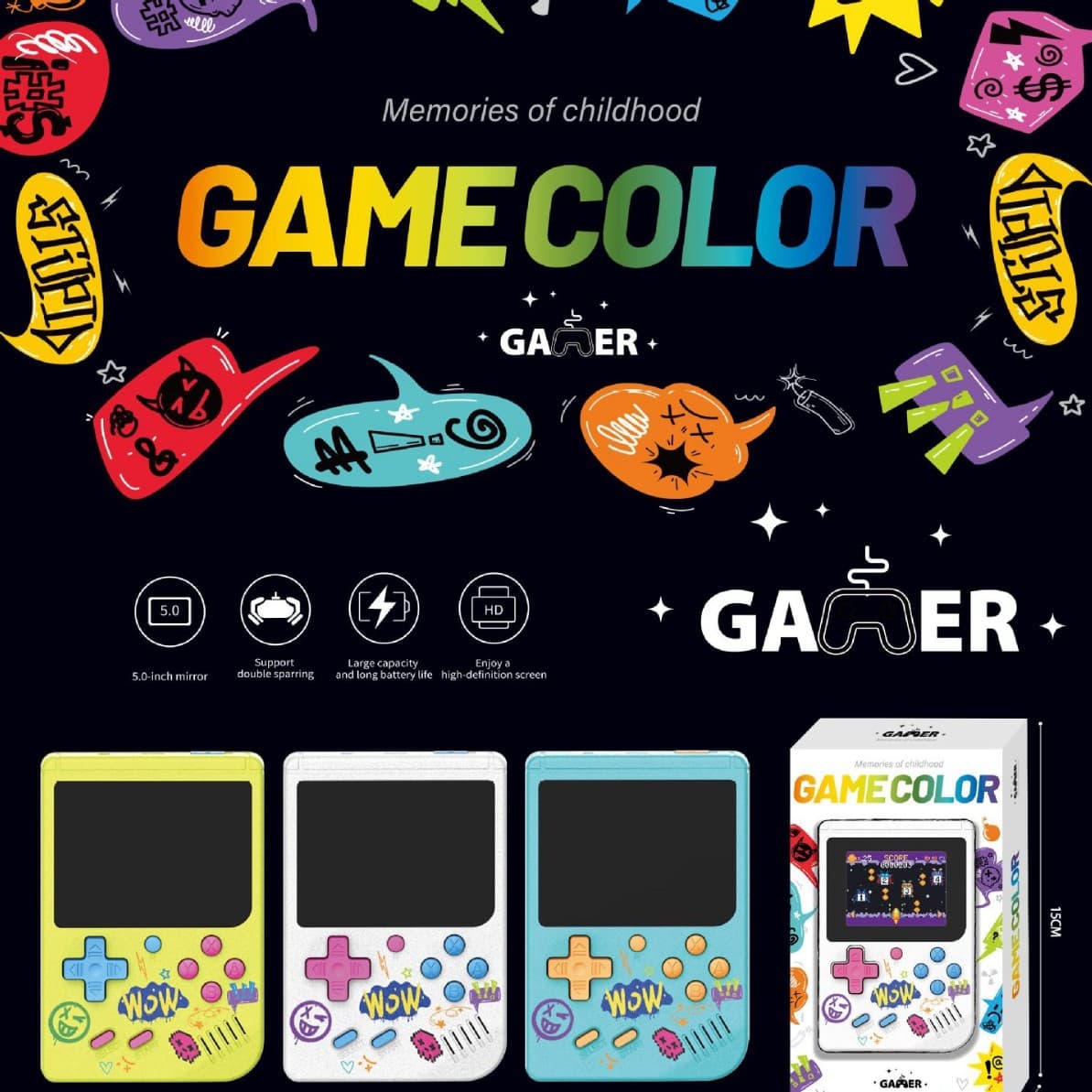 Factory Wholesale 2.6-inch Color Screen Game Console