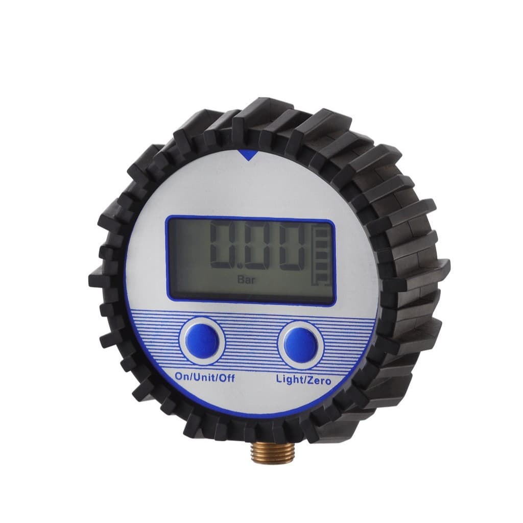 Y63 LCD Digital Pressure Gauge, Air Pressure Meter, Universal Easy-to-Read, Zero-Settable, Factory Direct