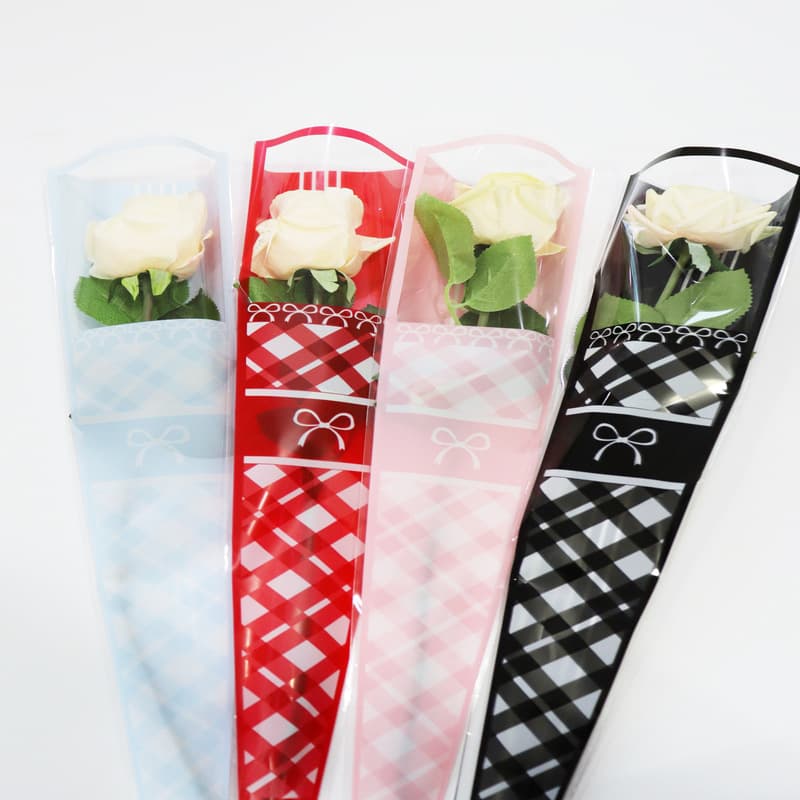Flower party factory wholesale cross-border new products Valentine's Day single packaging bag flower shop bouquet bag flower bag
