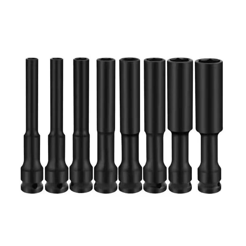 1/2"-12.5MM Pneumatic Extended Thin-Wall Socket, 128MM Extended Socket