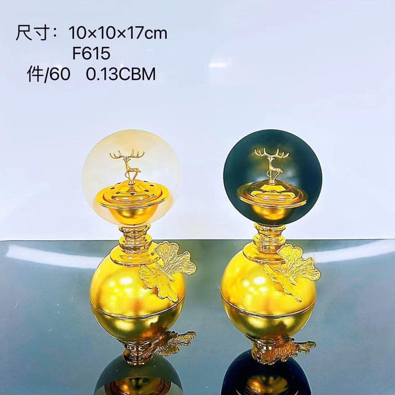 Factory direct sales wholesale ceramic metal pattern Middle East Arabian Dubai Incense Burner