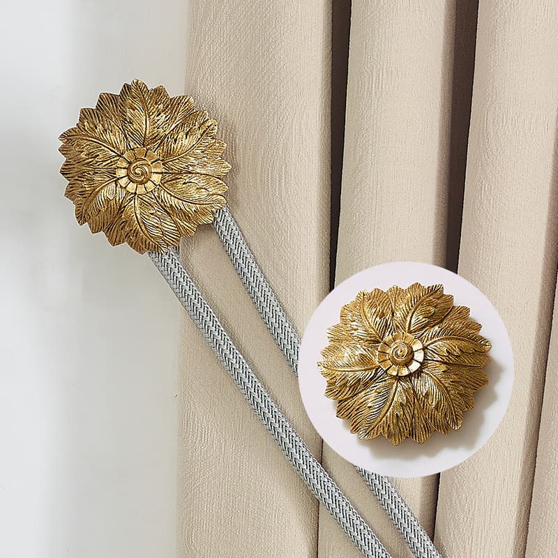 New European Classical Aesthetic Aluminum Alloy Curtain Hooks In-Stock, Valance Curtain Fixed Wall Hooks Cross-Border Supply