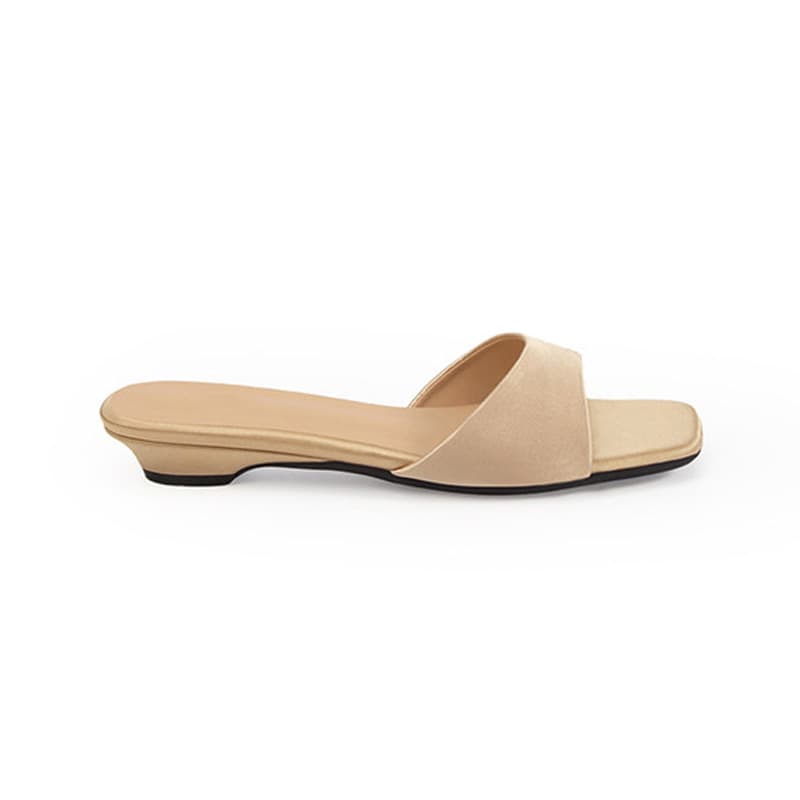 Women's Summer Slide Sandals 2026 New Style Simple Versatile Fairy Style Low Heel Wedge Mule Sandals
