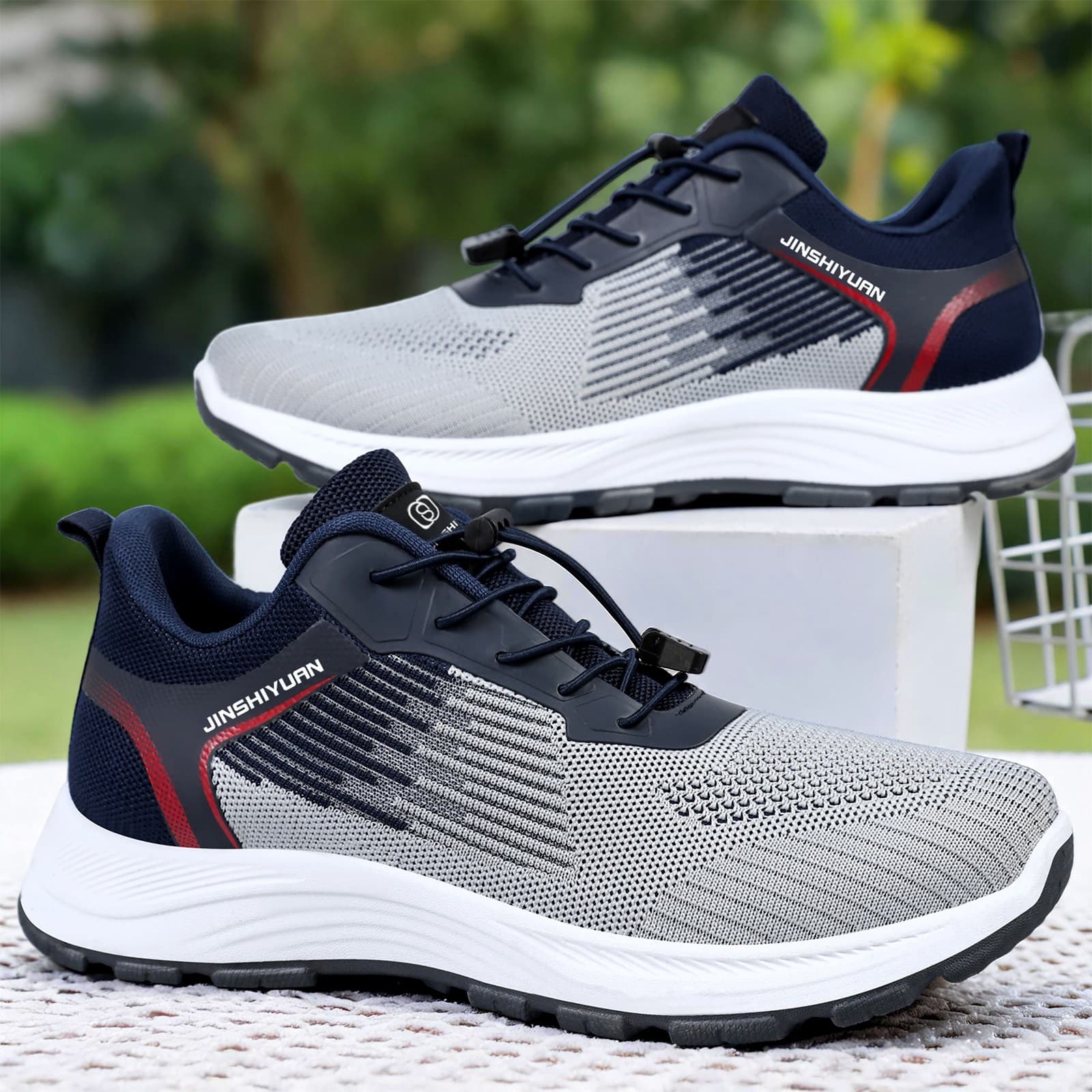 Walking Shoes Men 2026 Summer Mesh Breathable Sports Shoes Versatile Lightweight Soft Sole Running Casual Shoes Travel Shoes Fashion