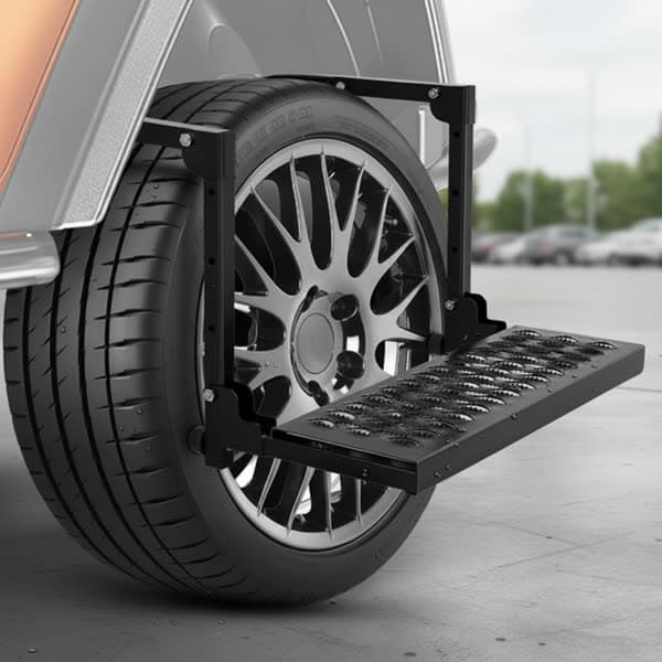 Vehicle Roof Ladder Outdoor Off-Road Gear Car Accessory Tyre Wheel Step Tire Step Board