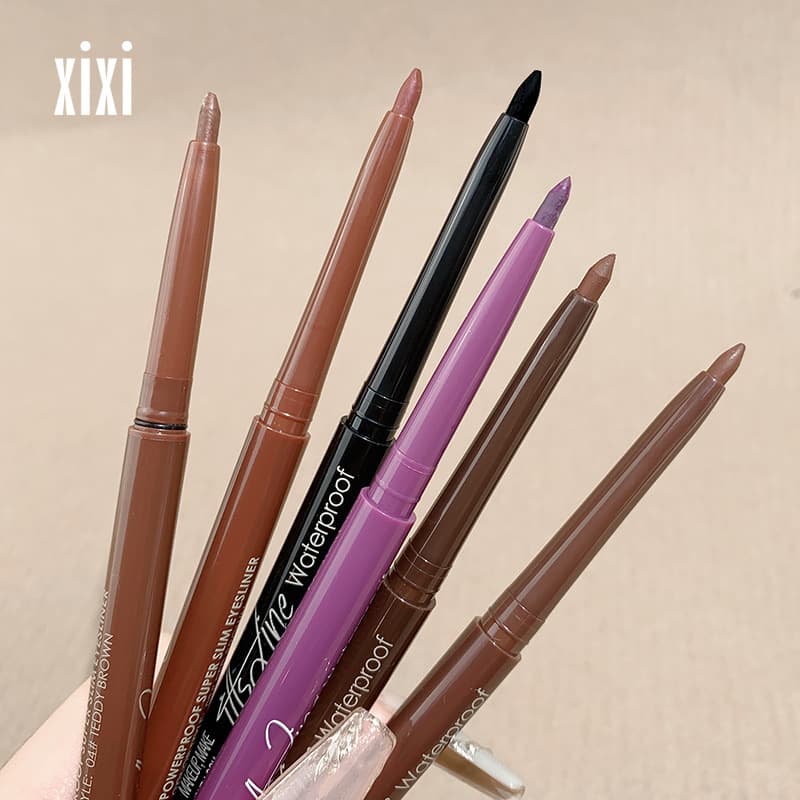 xixi eyeliner gel pen is not easy to remove makeup internet celebrity novice beginners brown black eyeliner lying silkworm single head affordable