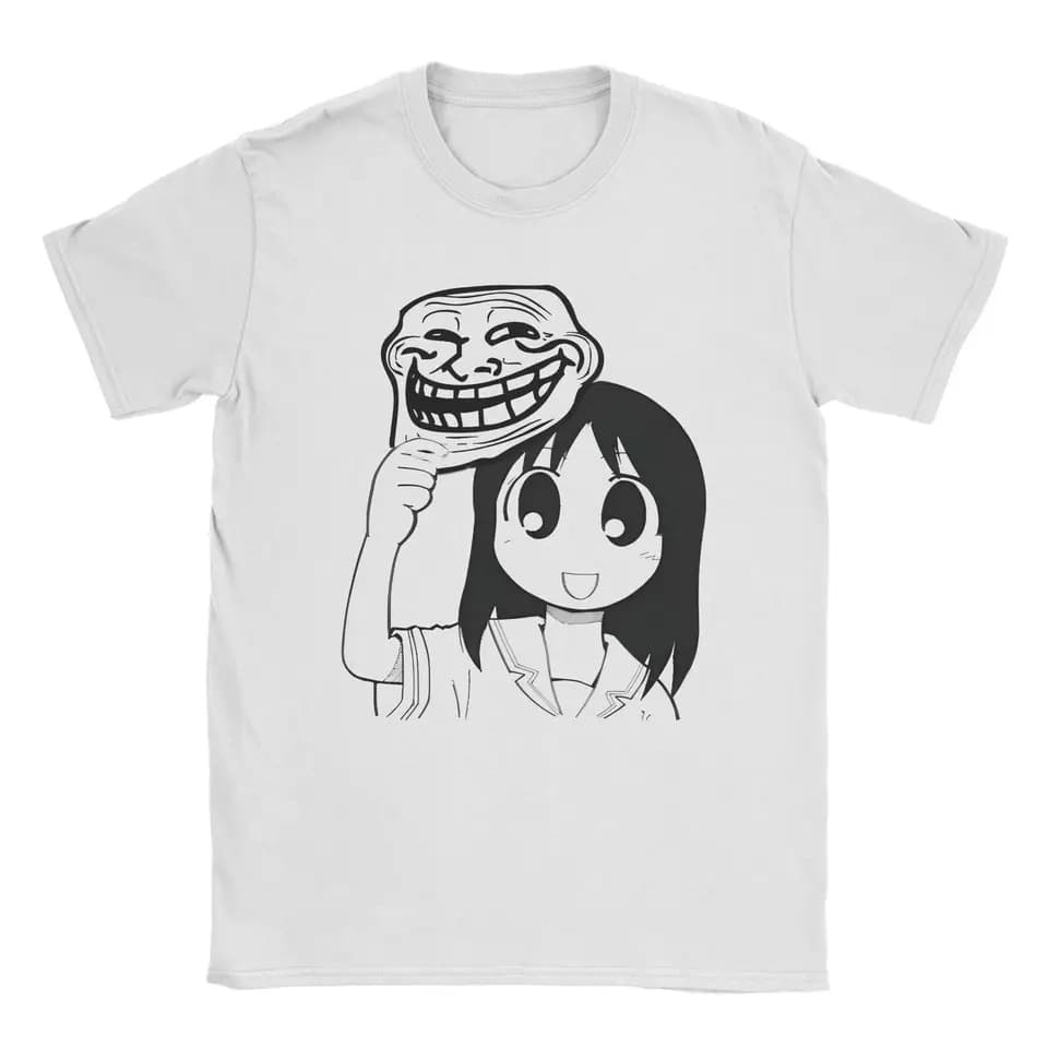 Ohmanga Cotton Short Sleeve T-Shirt for Men Plus Size T-Shirt Top Autism Ayu Kawai Anime Men AI