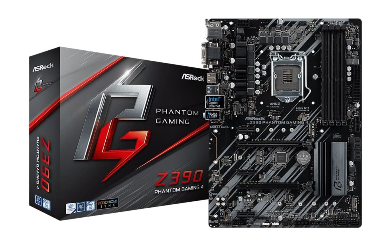 ASRock Z390 Phantom Gaming 4 Desktop Motherboard for 9th/8th Gen CPU Motherboard Stock