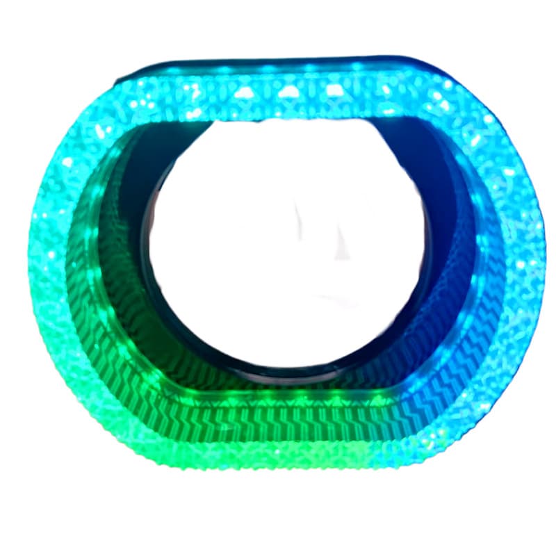 New Cross-border Car Motorcycle Headlight LED Decorative Light Angel Eye Ring 2.5inch Lens Colorful