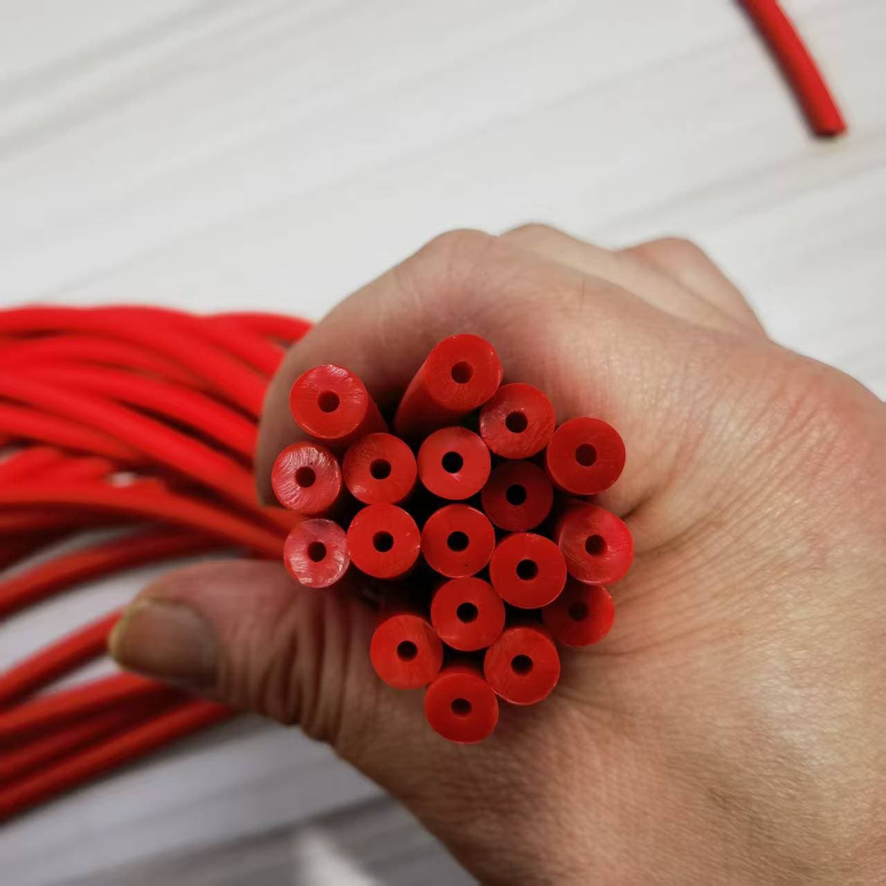 2070 Round Rubber Bands, 10m Full Length, 2*7 High Elasticity Durable Round Bands, Frost-Resistant, Thickened Latex Pulling Rope