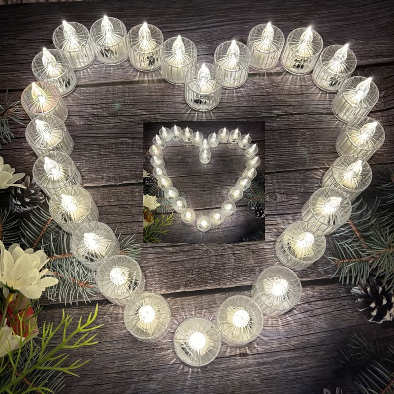 Electronic Simulation Candle for Romantic Wedding Decoration, Creative Birthday Setup, Love Confession LED Candle Light