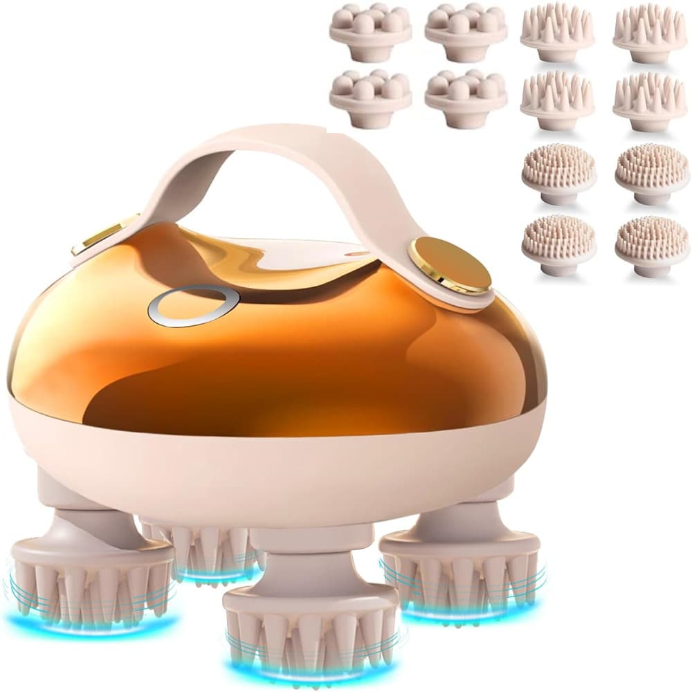 Multi-functional Pet Head Massager Waterproof Magnetic Suction Electric Skin Soul Extractor Head Scratcher For Home Use