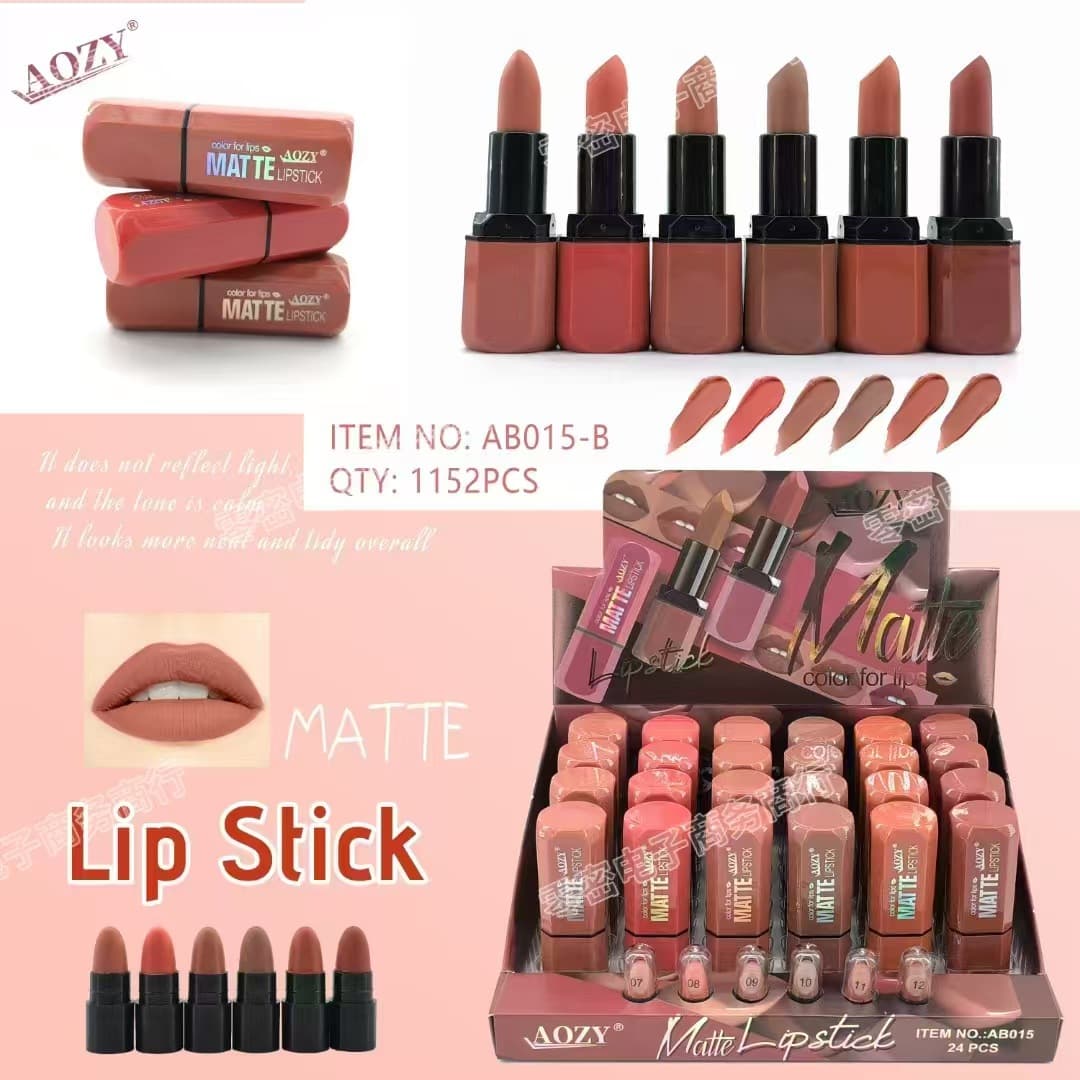 Cross-border AOZY matte lipstick, gentle and moisturizing, elegant lip protection, charming lip makeup lipstick