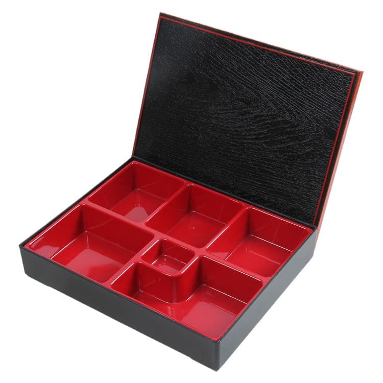 Room Temperature Small Medium 5-Compartment 6-Compartment Japanese Bento Box Restaurant Lunch Box Set Fast Food Box Sushi Bento Box
