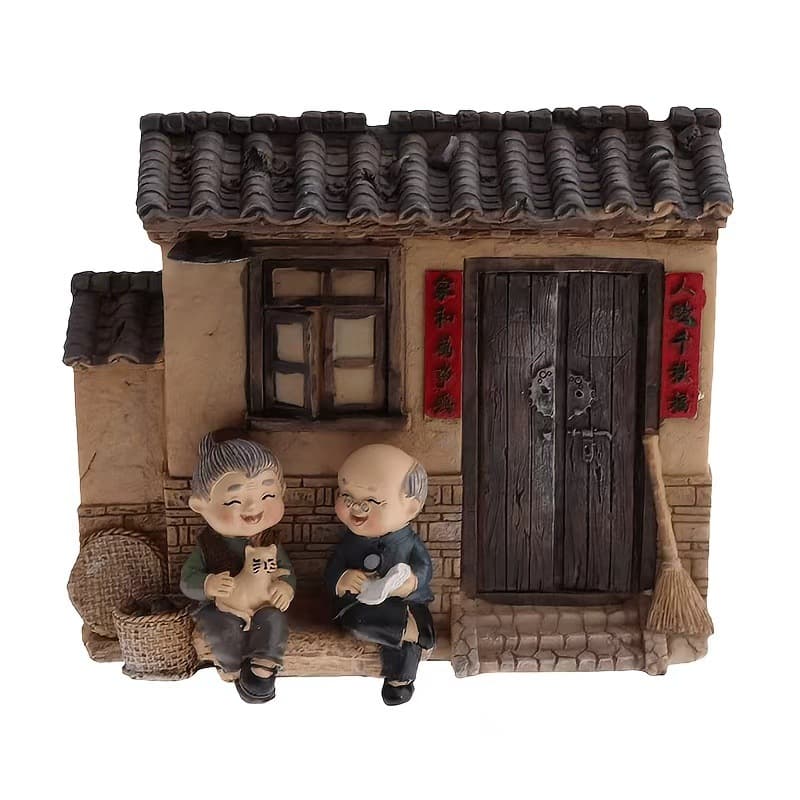 Stay together for the elderly, old man and old lady resin crafts, birthday, Valentine's Day, 520 Christmas gifts