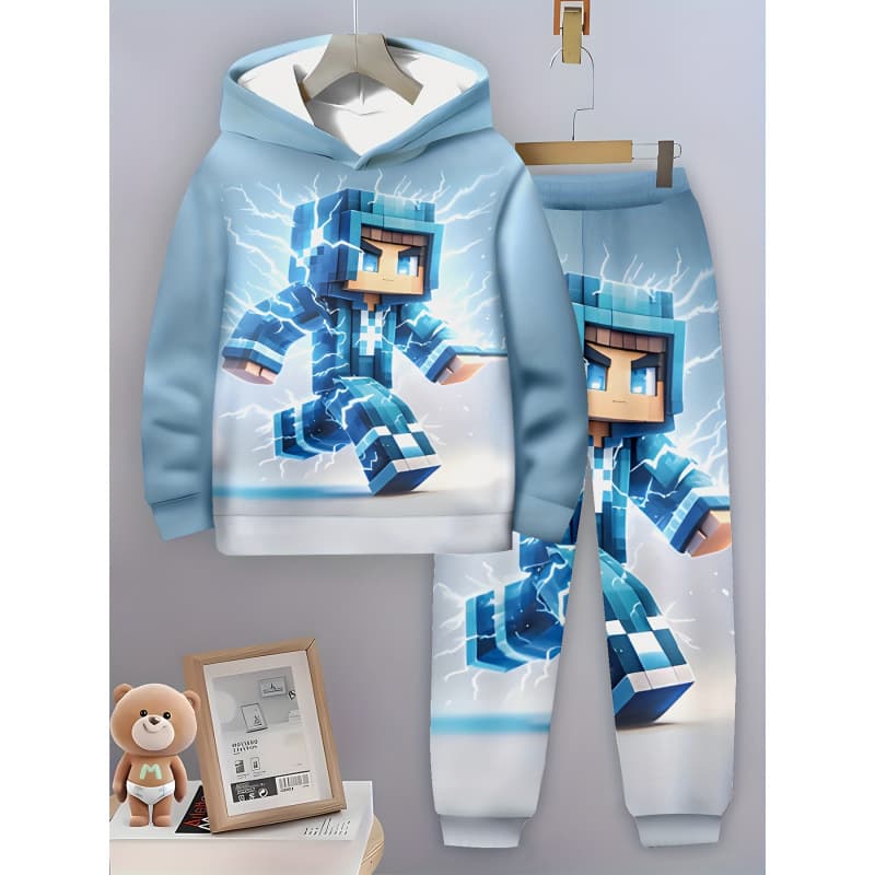 S 27350 Minecraft 3D Print Boys Hoodie