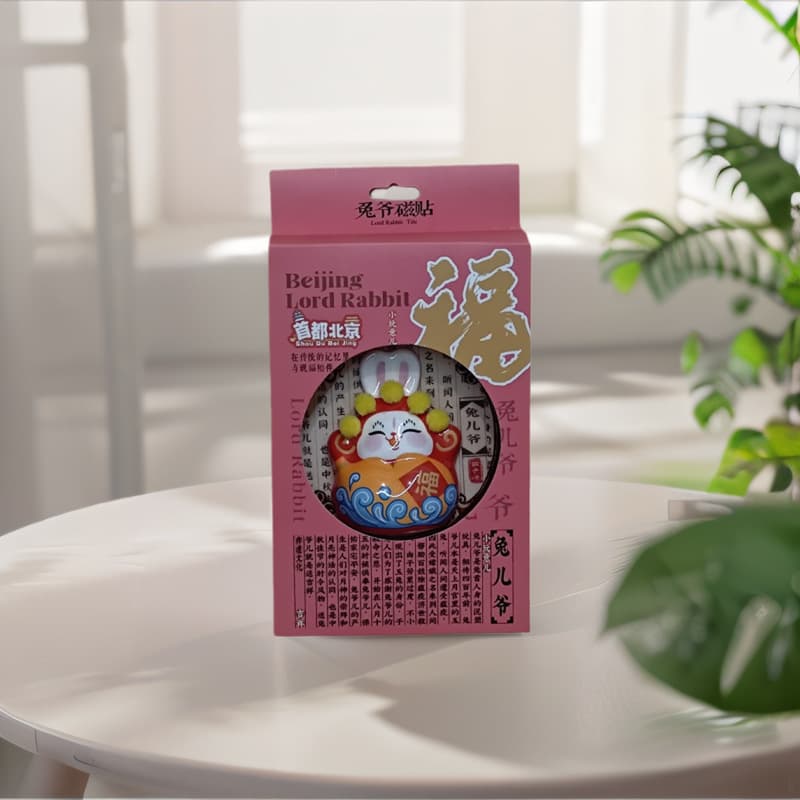 Beijing Lord Rabbit Creative Fridge Magnet Beijing Cultural Tourism Souvenir Chinese Style Specialty Companion Gift