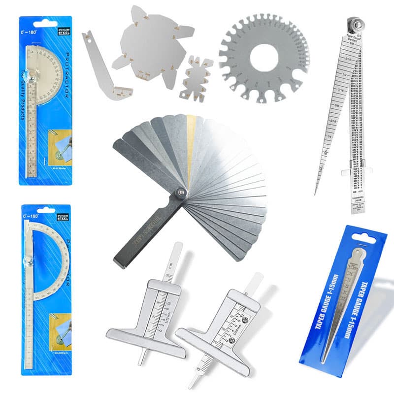 Strict selection 32-piece thickness gauge combination feeler gauge, gap gauge 0.04-0.88mm metric/imperial with brass inserts