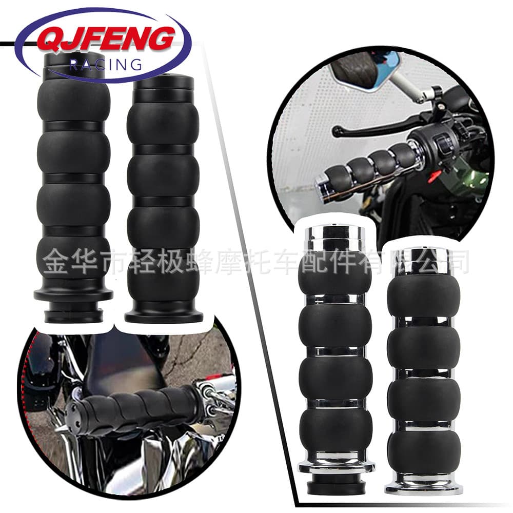 Motorcycle Handlebar Grips Harley Davidson Bobber Retro Handlebars Anti-Slip Wear-Resistant Zinc Alloy Handlebar Street Bike Modification