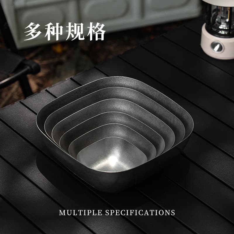 Premium 304 Stainless Steel Plate, Irregular Bread Serving Dish, Cold Dish Plate, Retro-style Western Restaurant Dinner Plate