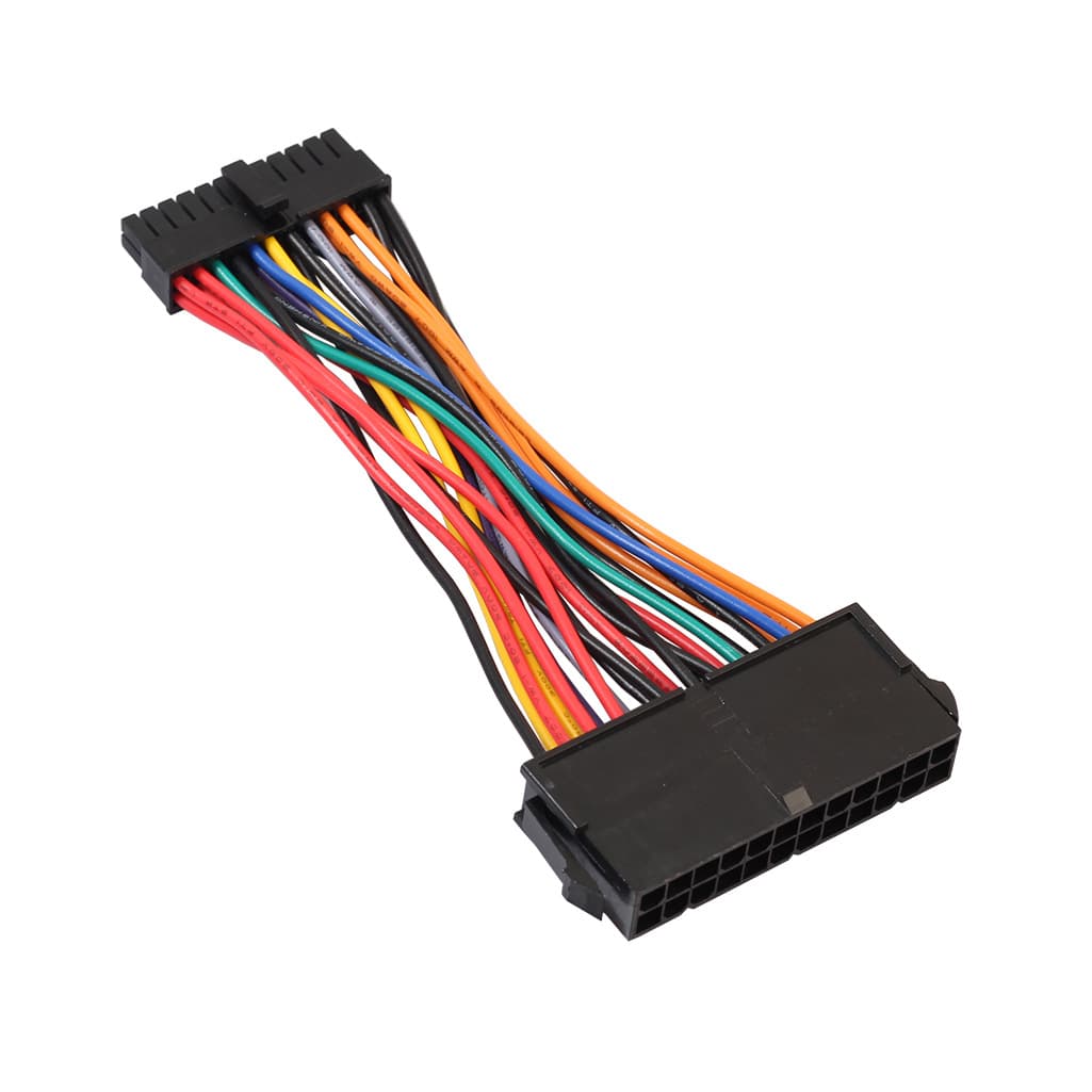 Cross-border stock ATX large 24PIN to small 24PIN computer power cable, all-copper core, 15CM