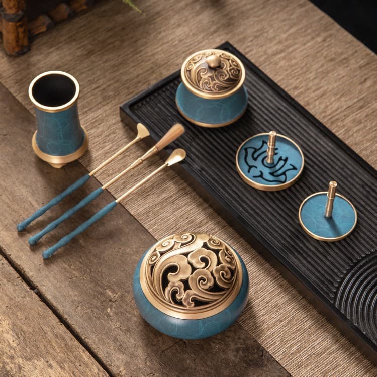 Douyin popular incense seal set incense supplies incense seal tools incense powder aromatherapy furnace incense incense gift box