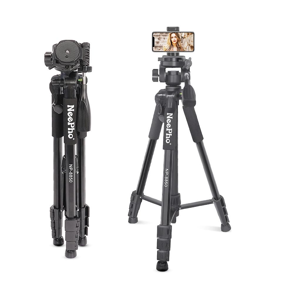 1.75m NP-8850 Aluminum Alloy Stand Phone DSLR Camera Studio Tripod Photography Live Streaming Selfie Angle
