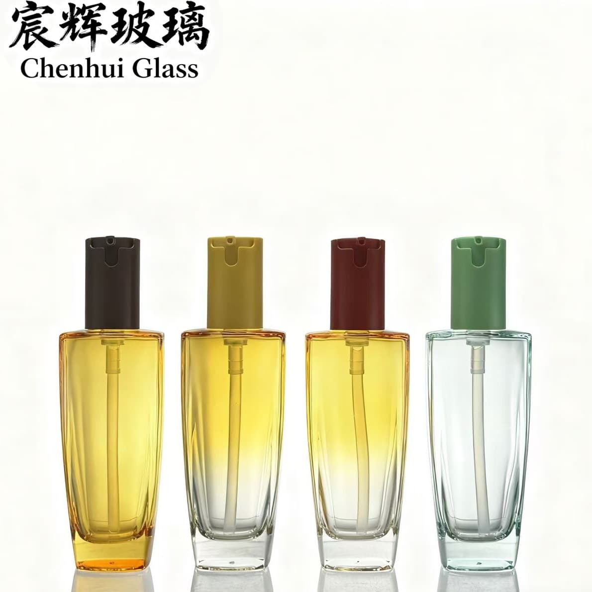 New 100ml Hair Oil Bottle with Thick Bottom Press Pump Head, Square Body for Hair Oil, Lotion, Makeup Remover Oil, Essential Oil Bottle